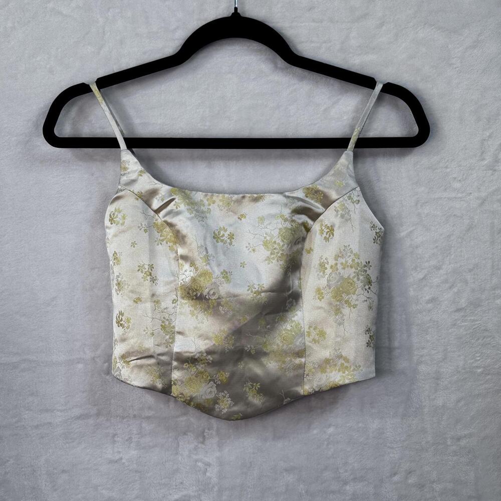 Rumored Floral Vintage Cropped Top Sz S